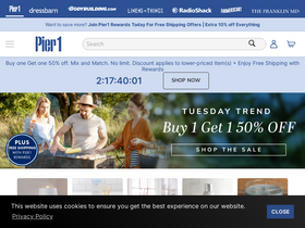 'pier1.com' screenshot