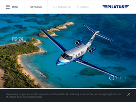 'pilatus-aircraft.com' screenshot
