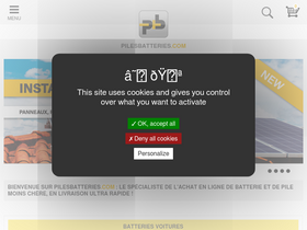 'pilesbatteries.com' screenshot