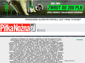 'pilkanozna.pl' screenshot