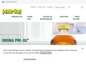'pinesol.com' screenshot