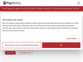 'pingidentity.com' screenshot