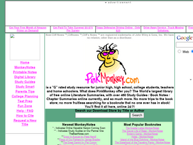 'pinkmonkey.com' screenshot