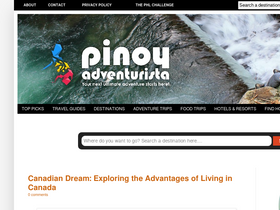 'pinoyadventurista.com' screenshot