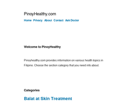 'pinoyhealthy.com' screenshot