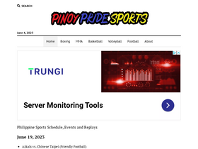 'pinoypridesports.com' screenshot
