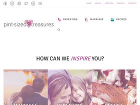 'pintsizedtreasures.com' screenshot