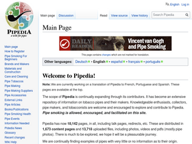'pipedia.org' screenshot