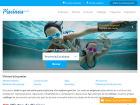 'piscinas.com' screenshot