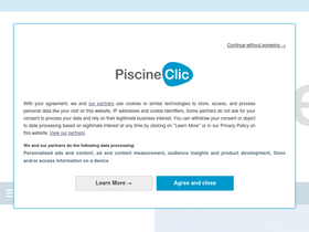 'piscine-clic.com' screenshot