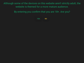 'pishock.com' screenshot