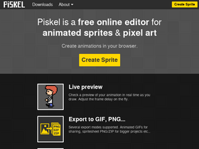 'piskelapp.com' screenshot