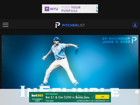 'pitcherlist.com' screenshot