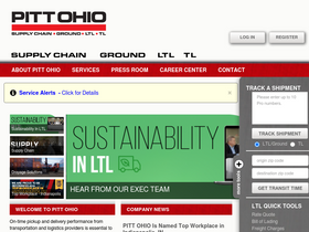 'pittohio.com' screenshot