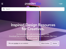 'pixeden.com' screenshot