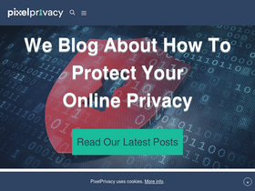 'pixelprivacy.com' screenshot