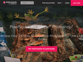 'pixelsquid.com' screenshot