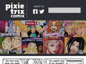 'pixietrixcomix.com' screenshot