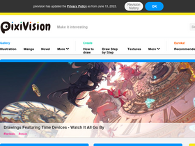 'pixivision.net' screenshot