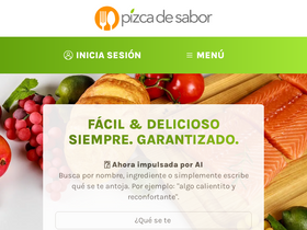 'pizcadesabor.com' screenshot