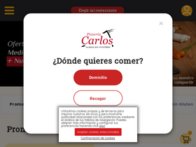'pizzeriascarlos.es' screenshot