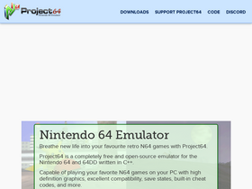 'pj64-emu.com' screenshot