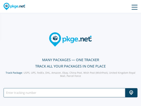 'pkge.net' screenshot