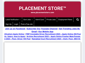 'placementstore.com' screenshot