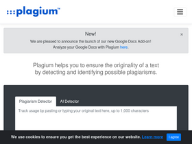 'plagium.com' screenshot