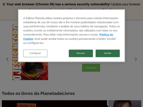 'planetadelivros.com.br' screenshot