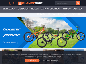 'planetbike.rs' screenshot