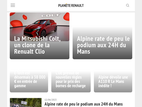 'planeterenault.com' screenshot
