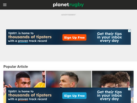 'planetrugby.com' screenshot