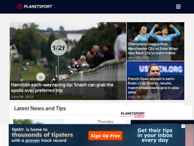 'planetsport.com' screenshot