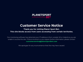 'planetsportbet.com' screenshot