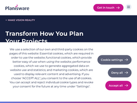 'planisware.com' screenshot