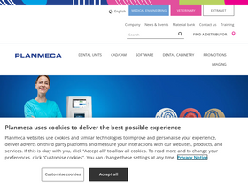 'planmeca.com' screenshot
