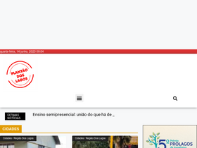 'plantaodoslagos.com.br' screenshot