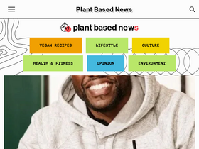 'plantbasednews.org' screenshot