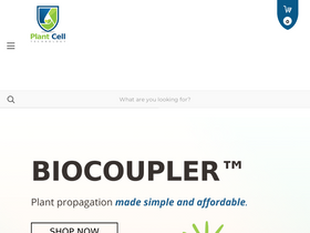 'plantcelltechnology.com' screenshot