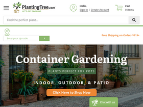 'plantingtree.com' screenshot