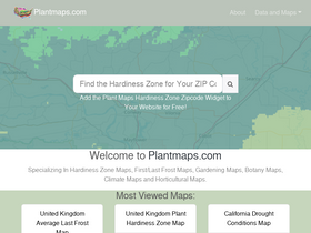 'plantmaps.com' screenshot