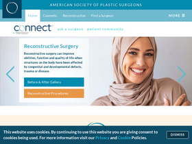 'plasticsurgery.org' screenshot