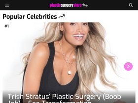 'plasticsurgerystars.com' screenshot