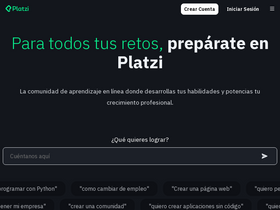 'platzi.com' screenshot