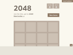 'play2048.co' screenshot