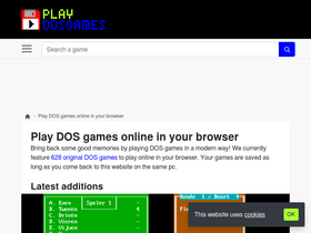 'playdosgames.com' screenshot