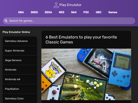 'playemulator.com' screenshot
