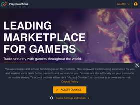 'playerauctions.com' screenshot