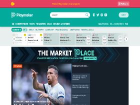 'playmakerstats.com' screenshot